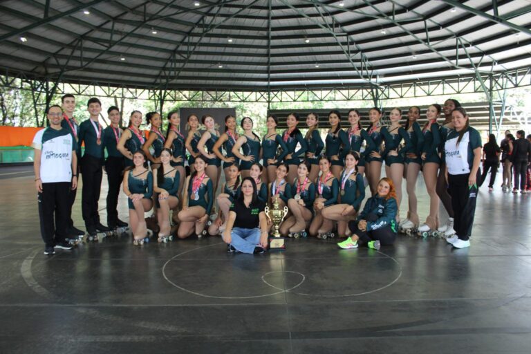 tricampeonato de Antioquia en el Interligas de Patinaje Artístico.