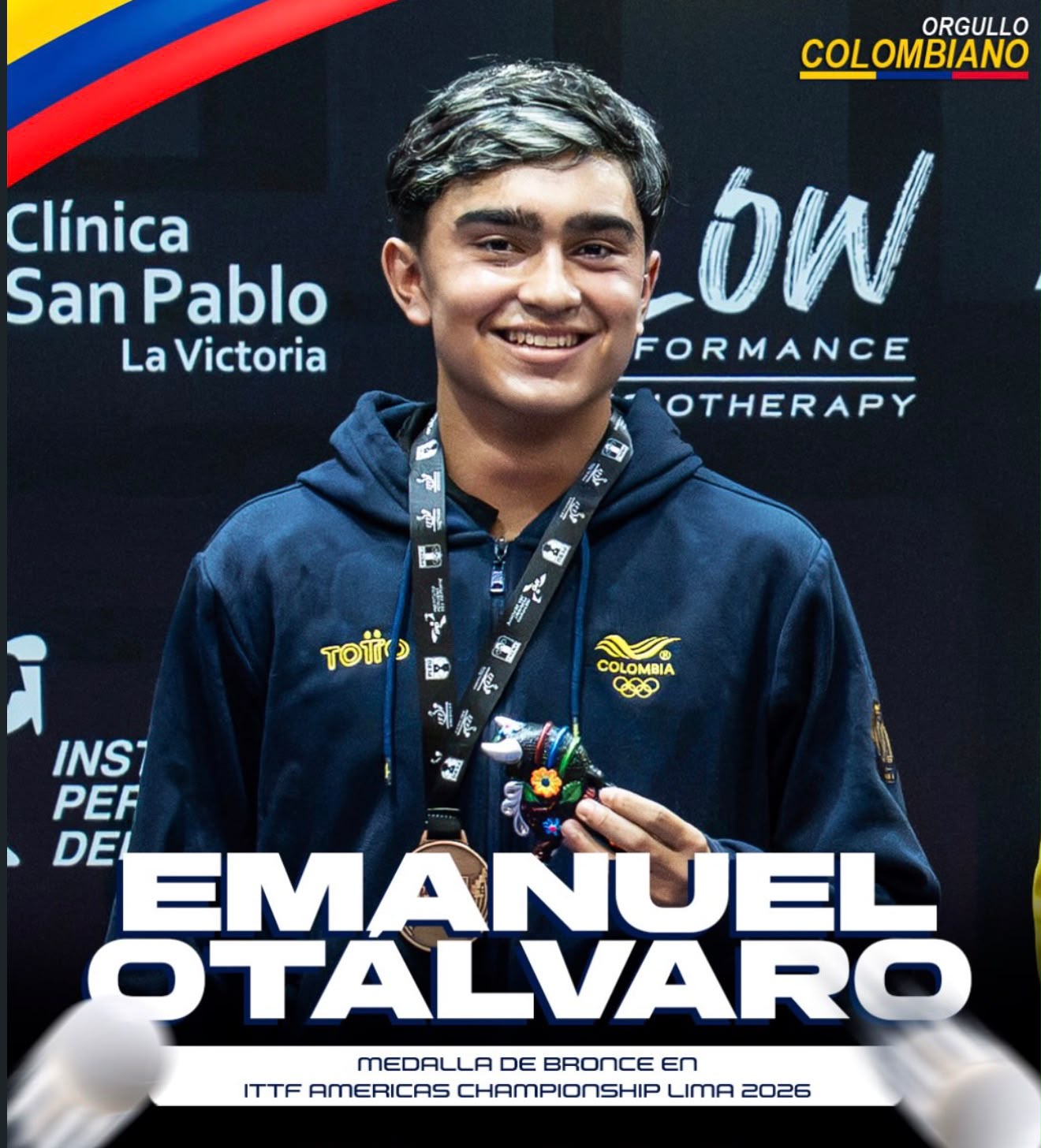 Emanuel Otálvaro: El Antioqueño de 16 años queconquista el Panamericano de tenis de mesa